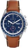 Thumbnail for your product : Fossil Men's Chronograph Sport 54 Light Brown Leather Strap Watch 44mm CH3039