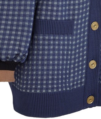 Fendi check-pattern V-neck cardigan