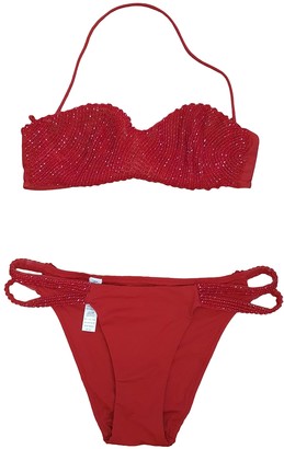 La Perla Red Lycra Swimwear for Women