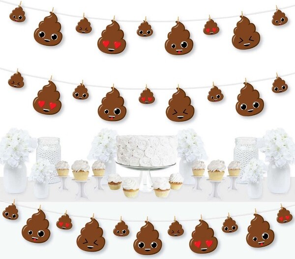 Big Dot of Happiness Party 'Til You're Pooped Poop Emoji Party DIY