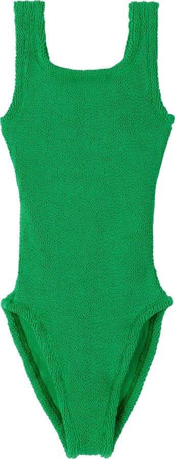 Hunza G Kids Green Classic Swimsuit