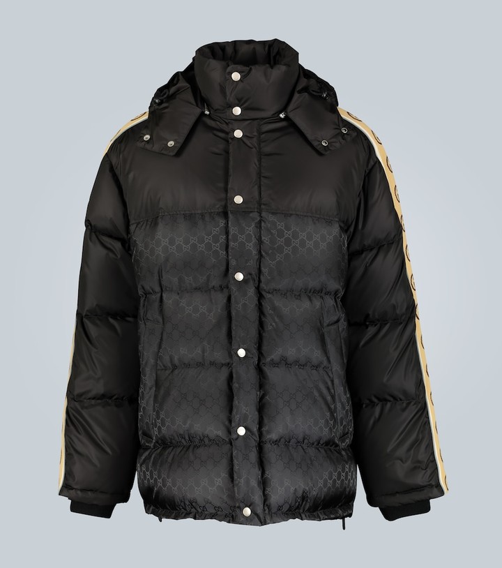 Gucci GG jacquard nylon padded coat - ShopStyle Jackets