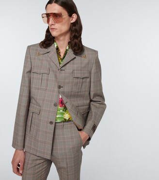 Gucci Houndstooth wool jacket
