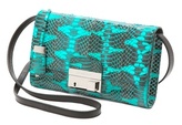 Thumbnail for your product : Michael Kors Collection Gia Snakeskin Clutch with Lock