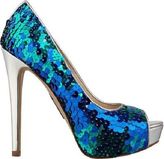 Thumbnail for your product : Boutique 9 Nine West Cary 2 Peep Toe Dress Sparkly Pupms In Blue Silver Sequins