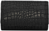 Thumbnail for your product : La Regale Metallic Croco Flap Clutch