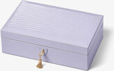 Thumbnail for your product : Aspinal of London Savoy crocodile-embossed leather jewellery box