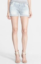 Thumbnail for your product : True Religion 'Cassie' Stripe Cuffed Shorts (Music Note)