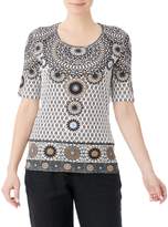 Thumbnail for your product : Olsen Glam Safari Necklace Printed Cotton Tee