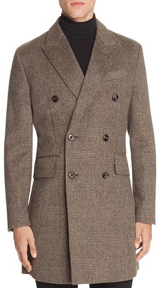 Hardy Amies Plaid Double-Breasted Coat