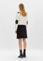 Thumbnail for your product : Courreges Patch Crewneck Sweater Blanc & Noir