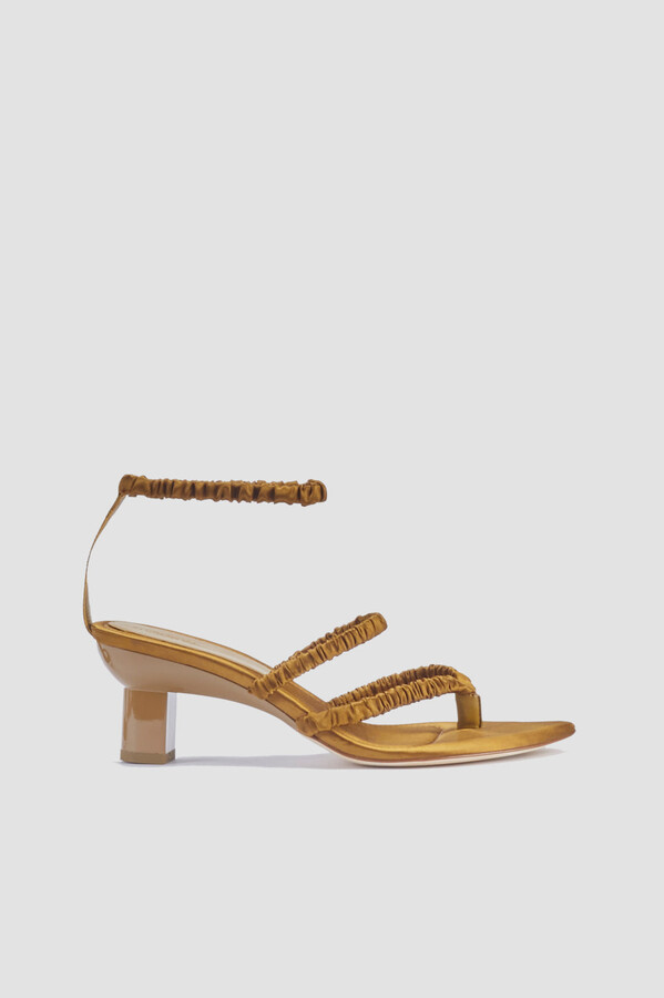 Verona - 60MM Heel With Ankle Strap in OLIVE