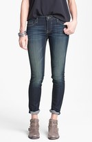 Thumbnail for your product : Vigoss 'Thompson Tomboy' Crop Skinny Boyfriend Jeans (Dark) (Juniors)