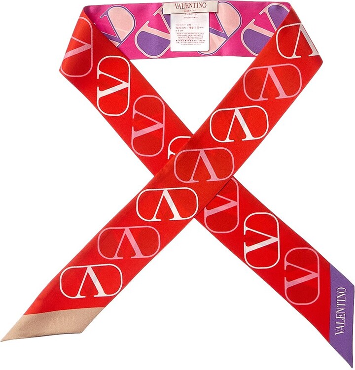 Valentino Silk Scarf ShopStyle Scarves Wraps