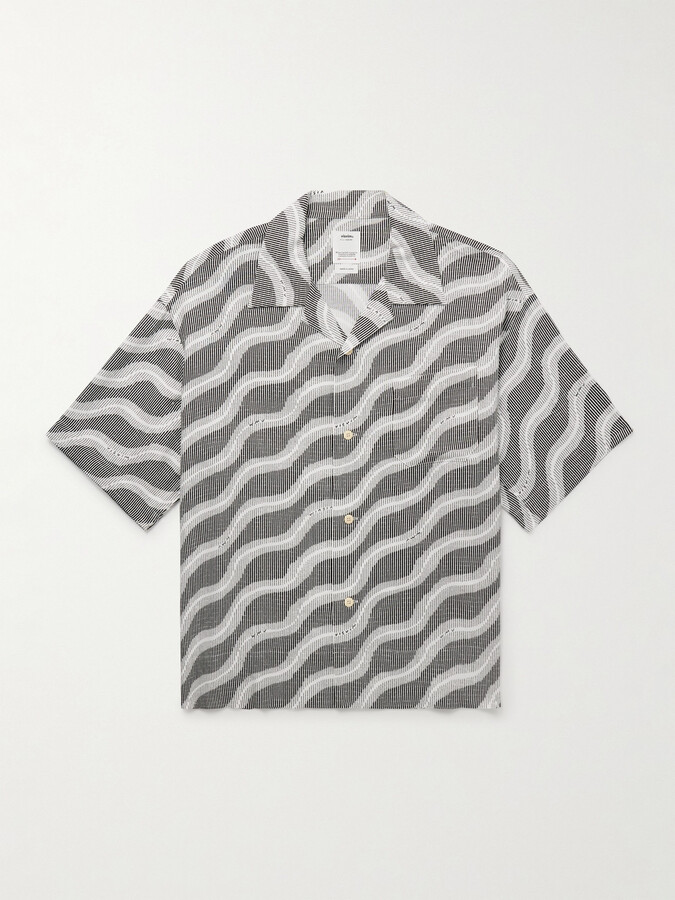 Visvim Copa Camp-Collar Printed Canvas Shirt