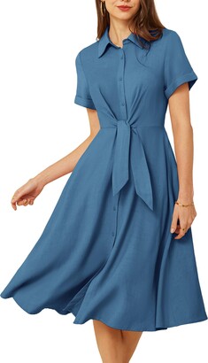 https://img.shopstyle-cdn.com/sim/e9/8c/e98c2bfcd324f409f993ec3a8a456a66_xlarge/grace-karin-women-casual-lightweight-dress-with-tie-belt-short-sleeve-button-down-dess-summer-midi-dress-black-m.jpg