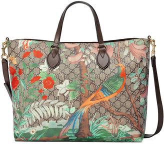 Gucci GG Tian Supreme tote bag - women - Leather/Canvas/Microfibre - One Size