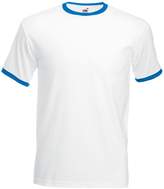 Thumbnail for your product : Fruit of the Loom Mens Ringer Short Sleeve T-Shirt (Navy/White)
