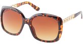 Thumbnail for your product : Charlotte Russe Square Tortoise Shell Sunglasses