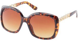 Charlotte Russe Square Tortoise Shell Sunglasses