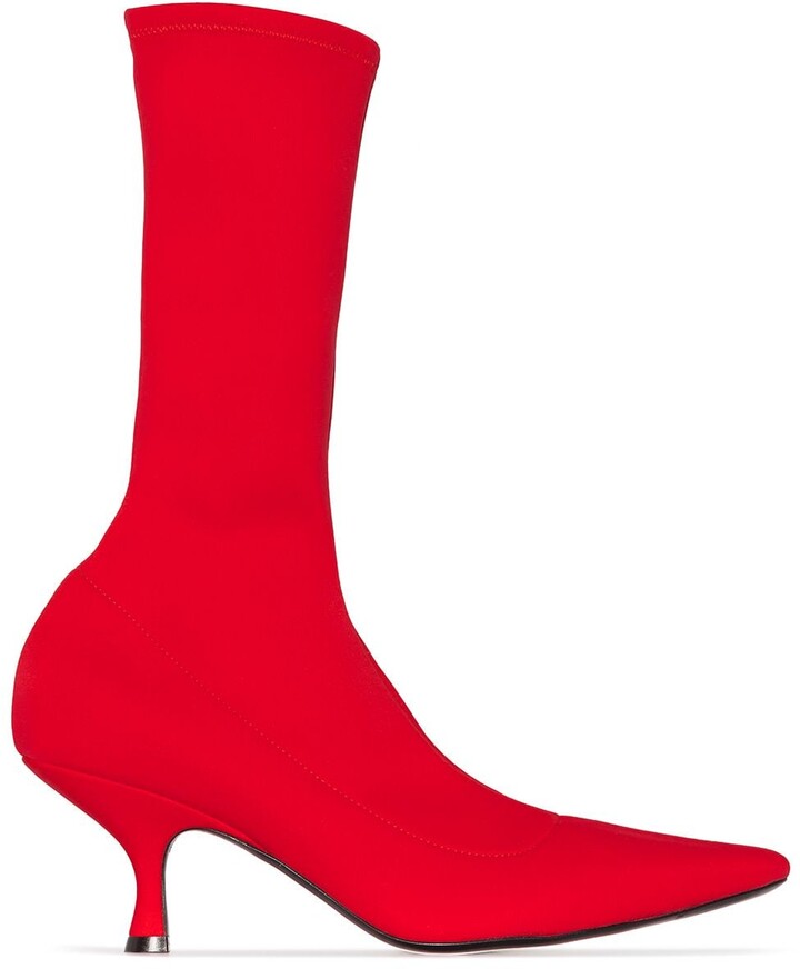 red sock boots