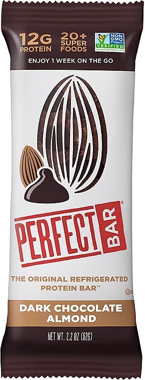 Perfect Snacks Gluten Free Dark Chocolate Almond Protein Bar, 2.2 oz., 16 Bars/Box (307-00246)