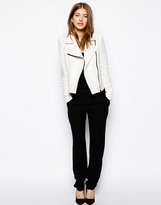 Thumbnail for your product : Helene Berman Classic Biker Jacket in Textured Heavy Cotton