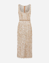 Thumbnail for your product : Dolce & Gabbana Sheath Dress With Bead Appliques