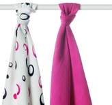 Thumbnail for your product : XKKO BMB Bamboo Towels Magenta Bubbles 90 x 100cm (Set of 2)
