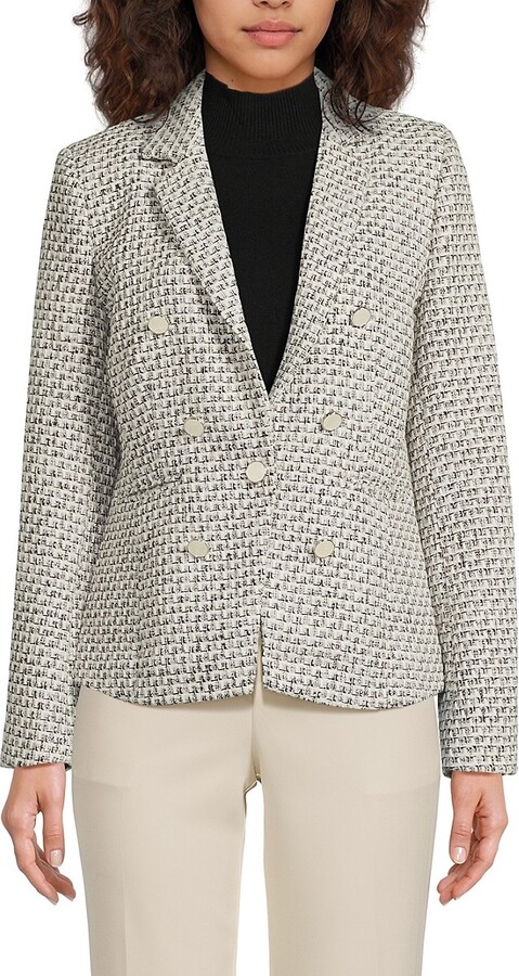 Ecru Textured Blazer