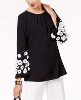 Thumbnail for your product : Alfani Floral Appliqué Top, Created for Macy's