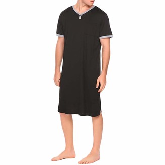 Bao Mens Nightshirt Pyjamas Set Mens Dressing Gowns