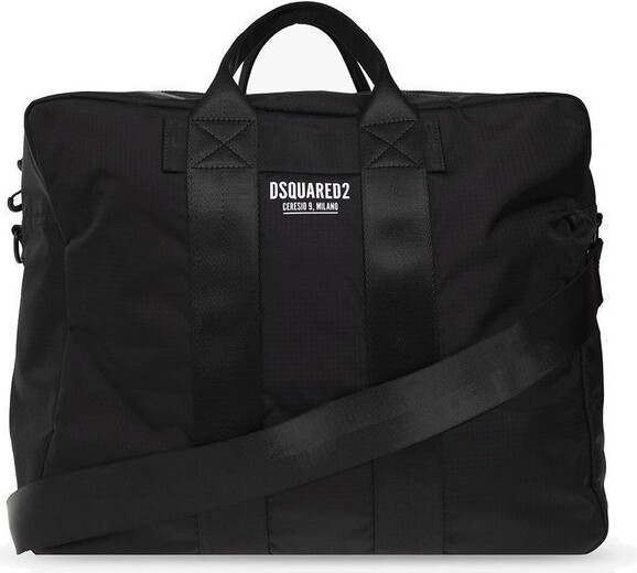 DSQUARED2 Logo Print Zipped Duffel Bag ShopStyle