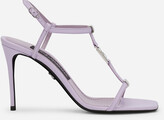 Thumbnail for your product : Dolce & Gabbana Nappa leather sandals with logo