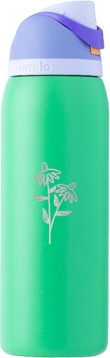 OWALA Custom 40 oz. FreeSip Stainless Steel Water Bottle, Sweet Pea