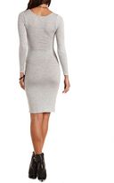 Thumbnail for your product : Charlotte Russe Cut-Out Bodycon Tee Midi Dress
