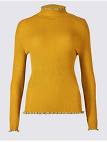 Thumbnail for your product : Per Una Contrasting Edge Roll Neck Jumper