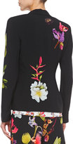 Thumbnail for your product : Escada One-Button Floral Blazer