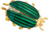 Thumbnail for your product : Kenneth Jay Lane Beetle Brooch