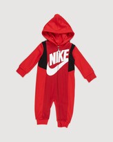 Thumbnail for your product : Nike Red Longsleeve Rompers - Amplify Coverall - Babies - Size Newborn at The Iconic