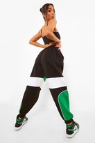 Thumbnail for your product : boohoo Colour Block Oversized Joggers