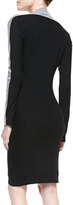 Thumbnail for your product : McQ Knit Swirl-Colorblock Sweater Dress