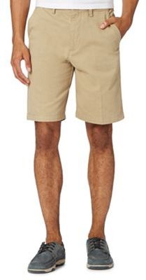 Maine New England Big and tall beige washed chino shorts