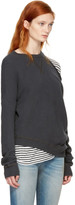Thumbnail for your product : R 13 Black Distorted Sweatshirt