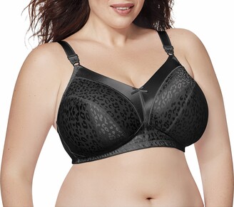 Just My Size Wireless Bra Pack Full Coverage Leopard Satin Wirefree Plus- Size Bra 2-Pack (Sizes from 32C to 50DD) - ShopStyle