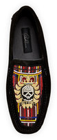 Thumbnail for your product : Donald J Pliner Vitox Beaded Skull Loafer, Black/Tartan