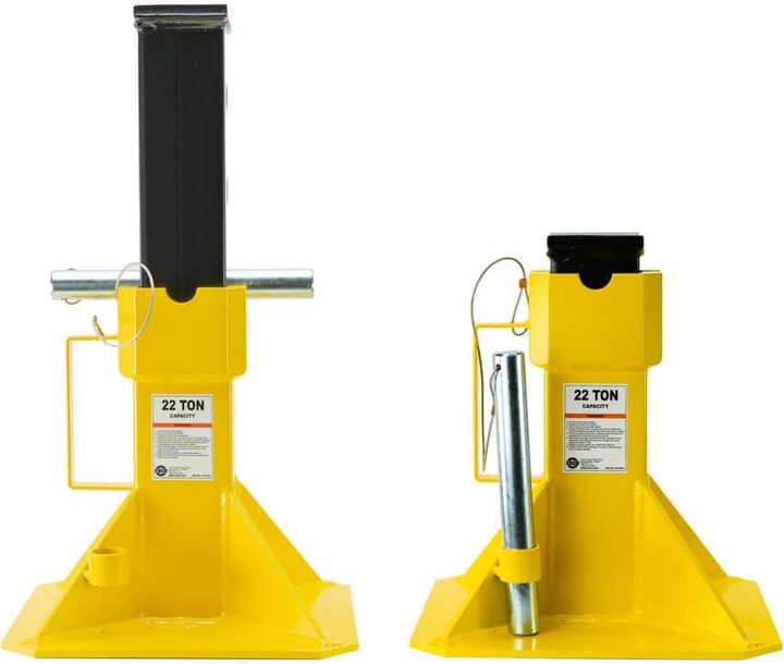 ESCO 22-Ton Heavy-Duty Jack Stands with Locking Support Pin, 1 Pair