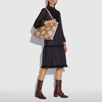 market tote in signature rose print