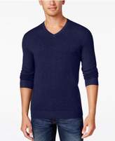Thumbnail for your product : Alfani Men's V-Neck Heathered Long-Sleeve Sweater, Regular Fit, Created for Macy's