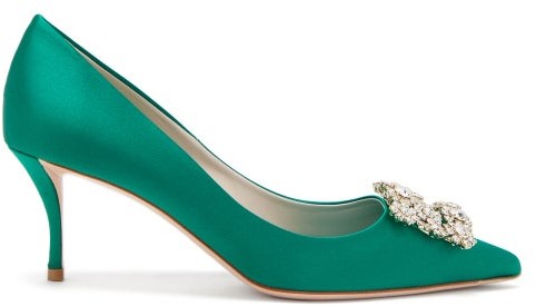 emerald green stilettos